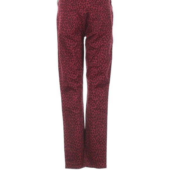 Isaac Mizrahi Jeans NWT Red Leopard Print - Picture 2 of 7